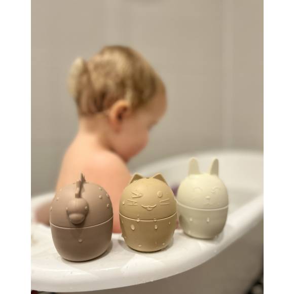 Silikonowe otwierane zabawki do kąpieli - zestaw 5 sztuk - Play&Store